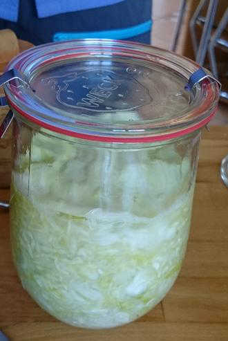 Sauerkraut im Einmachglas